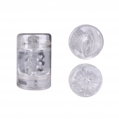 Прозрачный двусторонний мастурбатор Joy Cup - вагина и анус - Erokay - в Смоленске купить с доставкой