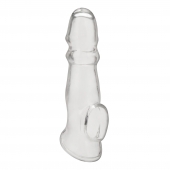 Прозрачная насадка для пениса Girthy Penis Enhancing Sleeve Extension - 17,1 см. - BlueLine - в Смоленске купить с доставкой