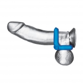 Комплект из 2 эрекционных колец-восьмерок 2-Pack Duo Cock And Ball Stamina Enhancement Ring - BlueLine - в Смоленске купить с доставкой