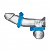 Комплект из двух колец для пениса 2-Pack Ultra-Stretch Stamina Endurance Ring - BlueLine - в Смоленске купить с доставкой