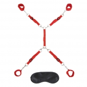 Красная фиксация на матрас Classic Bedspreader - Lux Fetish - купить с доставкой в Смоленске