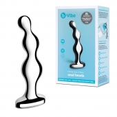 Стальной анальный фаллоимитатор для простаты Stainless Steel Anal Beads - 13 см. - b-Vibe - в Смоленске купить с доставкой