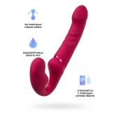 Малиновый безремневой страпон Lapis - 23 см. - Lovense - купить с доставкой в Смоленске