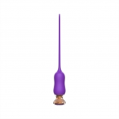 Фиолетовый тонкий стимулятор Nipple Vibrator - 23 см. - I-MOON - купить с доставкой в Смоленске