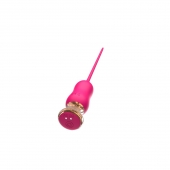 Розовый тонкий стимулятор Nipple Vibrator - 23 см. - I-MOON - купить с доставкой в Смоленске