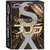 Суженные к основанию презервативы Sagami Xtreme COBRA - 3 шт. - Sagami - купить с доставкой в Смоленске