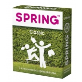 Классические презервативы SPRING CLASSIC - 3 шт. - SPRING - купить с доставкой в Смоленске