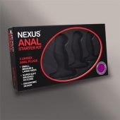 Набор из 3 массажеров простаты чёрного цвета NEXUS ANAL STARTER KIT - Nexus Range - в Смоленске купить с доставкой