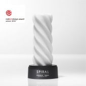 Белый 3D мастурбатор SPIRAL - Tenga - в Смоленске купить с доставкой