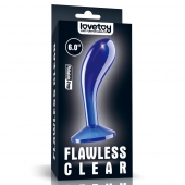 Синяя анальная втулка Flawless Clear Prostate Plug 6.0 - 15 см. - Lovetoy - в Смоленске купить с доставкой