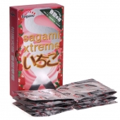 Презервативы Sagami Xtreme Strawberry c ароматом клубники - 10 шт. - Sagami - купить с доставкой в Смоленске