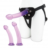 Тренировочный набор с тремя насадками Pegging Training Set - Lux Fetish - купить с доставкой в Смоленске