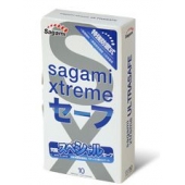Презервативы Sagami Xtreme Ultrasafe с двойным количеством смазки - 10 шт. - Sagami - купить с доставкой в Смоленске