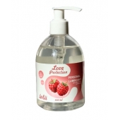 Лубрикант на водной основе Love Protection Raspberry с ароматом малины - 300 мл. - Lola Games - купить с доставкой в Смоленске
