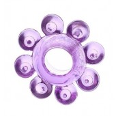 Мягкая фиолетовая гелевая насадка - Toyfa Basic - в Смоленске купить с доставкой