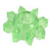 Зеленое эрекционное кольцо-звезда - Toyfa Basic - в Смоленске купить с доставкой