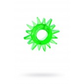 Зеленое эрекционное кольцо-солнце - Toyfa Basic - в Смоленске купить с доставкой