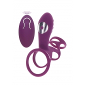 Фиолетовая эрекционная вибронасадка Halo Halo C-Ring Sleeve - Toy Joy - в Смоленске купить с доставкой