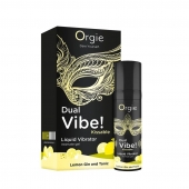 Съедобный жидкий вибратор Dual Vibe! со вкусом лимонного джина с тоником - 15 мл. - ORGIE - купить с доставкой в Смоленске