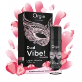 Съедобный жидкий вибратор Dual Vibe! со вкусом клубничного джина с тоником - 15 мл. - ORGIE - купить с доставкой в Смоленске