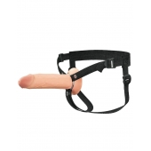 Полый страпон на ремнях 8’’ Hollow Silicone Strap-on - Pipedream - купить с доставкой в Смоленске