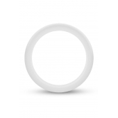 Белое люминесцентное эрекционное кольцо Silicone Glo Cock Ring - Blush Novelties - в Смоленске купить с доставкой