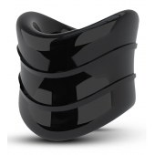 Черное эрекционное кольцо на мошонку Beef Ball Stretcher Snug X Long - Blush Novelties - в Смоленске купить с доставкой