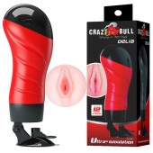 Мастурбатор-вагина Delia с вибрацией и присоской - Baile - в Смоленске купить с доставкой