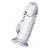 Прозрачная насадка на пенис с шипиками и коготком - 13,5 см. - A-toys - в Смоленске купить с доставкой