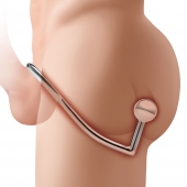 Кольцо на пенис с анальным стимулятором Stainless Steel Anal Hook   Cock Ring - BlueLine - в Смоленске купить с доставкой