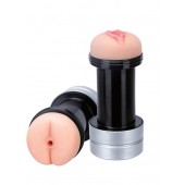 Мастурбатор 2-в-1 REALSTUFF 2 IN 1 HUMMER ANUS   VAGINA: вагина и анус - Dream Toys - в Смоленске купить с доставкой
