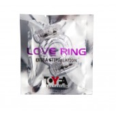 Прозрачное виброкольцо с двумя вибропульками - Toyfa Basic - в Смоленске купить с доставкой