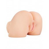 Телесный мастурбатор-полуторс с вибрацией Shake That Ass - Pipedream - в Смоленске купить с доставкой