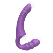Фиолетовый безремневой страпон Straples Strap-On Dildo - Erokay - купить с доставкой в Смоленске