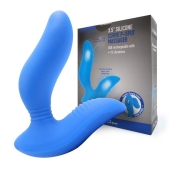 Синий вибромассажер простаты 3,5’’ Curve P-spot Massager - 12 см. - Erokay - в Смоленске купить с доставкой