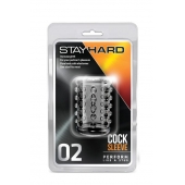Прозрачная насадка на пенис с шишечками STAY HARD COCK SLEEVE 02 CLEAR - Blush Novelties - в Смоленске купить с доставкой