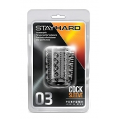 Прозрачная насадка с шипами и шишечками STAY HARD COCK SLEEVE 03 CLEAR - Blush Novelties - в Смоленске купить с доставкой