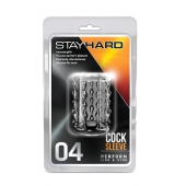 Прозрачная насадка с бороздками STAY HARD COCK SLEEVE 04 CLEAR - Blush Novelties - в Смоленске купить с доставкой