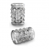 Прозрачная насадка с капельками STAY HARD COCK SLEEVE 05 CLEAR - Blush Novelties - в Смоленске купить с доставкой