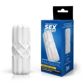 Белый силиконовый мастурбатор - Sex Expert - в Смоленске купить с доставкой