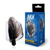 Дымчатый сквозной мастурбатор с вибрацией - Sex Expert - в Смоленске купить с доставкой