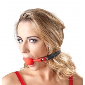 Силиконовый кляп-шар на чёрных ремешках Red Gag silicone - Orion - купить с доставкой в Смоленске