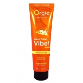 Гель с эффектом вибрации Lube Tube Vibe Medium Pina Colada - 100 мл. - ORGIE - купить с доставкой в Смоленске
