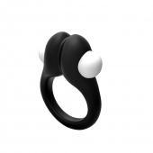 Черное эрекционное кольцо Zippy Vibrating Ring With Bullet - Adrien Lastic - в Смоленске купить с доставкой