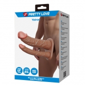 Реалистичная полая насадка на член для двойного проникновения Yairon - 17,5 см. - Baile - купить с доставкой в Смоленске