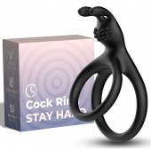 Черное эрекционное кольцо с подхватом мошонки - Boys of Toys - в Смоленске купить с доставкой