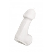 Белая свеча в форме пениса - 47 гр. - Pecado - купить с доставкой в Смоленске