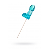 Голубой леденец в форме члена со вкусом блю кюрасао - 80 гр. - Sosuчki - купить с доставкой в Смоленске