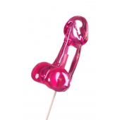 Розовый леденец в форме члена со вкусом айриш крим - 80 гр. - Sosuчki - купить с доставкой в Смоленске