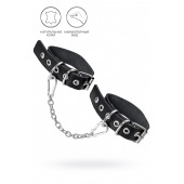 Черные оковы из одного ремешка с люверсами - Pecado - купить с доставкой в Смоленске